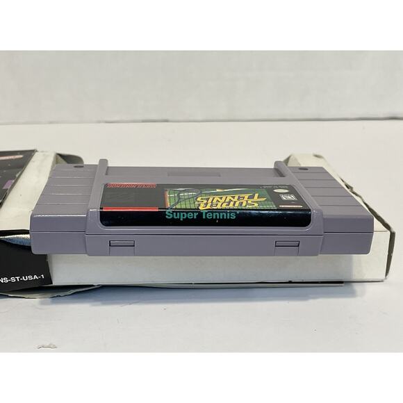 Super Tennis SNES Complete in Box CIB Tested Authentic (Box Wear) - Picture 12 of 12